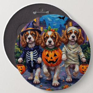 Macaron Rond 15,2 Cm Costumes d'Halloween pour Spaniel Cavalier King Ch