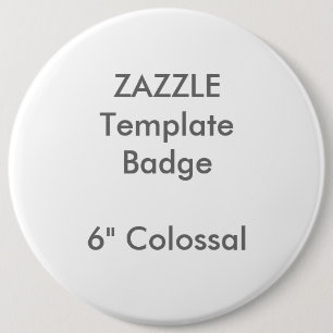 Macaron Rond 15,2 Cm Coutume 6" modèle rond colossal de blanc d'insign