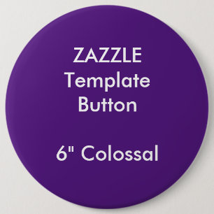 Macaron Rond 15,2 Cm Coutume 6" modèle vide de Pin de bouton rond