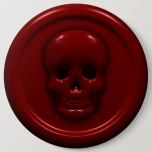 Macaron Rond 15,2 Cm Crâne de sang