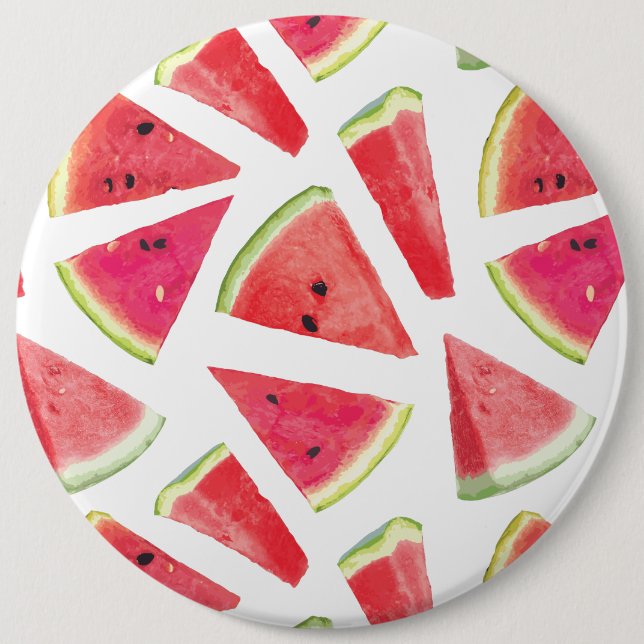 Macaron Rond 15,2 Cm Création de motif de pastèque 2 (Devant)