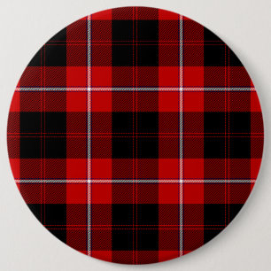 Macaron Rond 15,2 Cm Cunningham Tartan rouge noir