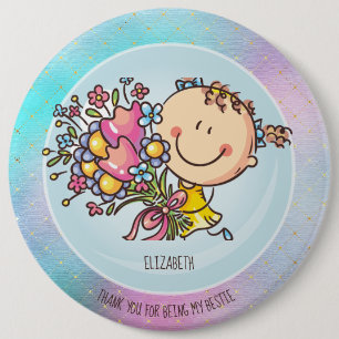 Macaron Rond 15,2 Cm Cute BFF Besties Kawaii Toxits for Girls Friends
