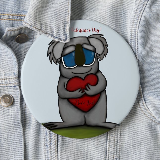 Macaron Rond 15,2 Cm Cute Ours Koala (En situation)