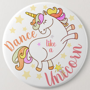 Macaron Rond 15,2 Cm Dansez comme une Licorne, brillez comme une étoile