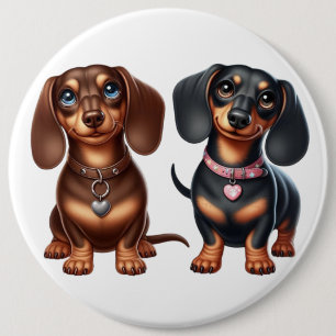 Macaron Rond 15,2 Cm De mignons amis dachshund