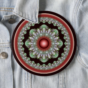 Macaron Rond 15,2 Cm Décoration ronde brillante de Noël