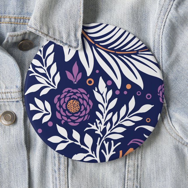 Macaron Rond 15,2 Cm Design floral 22 (En situation)