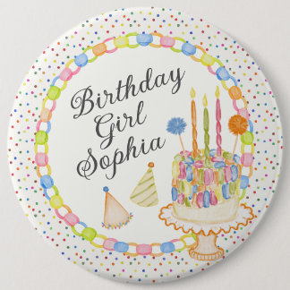 Macaron Rond 15,2 Cm Dessert de fête d'anniversaire Confetti