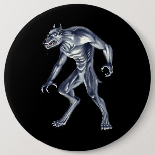 Macaron Rond 15,2 Cm Dogman Cryptid Beast