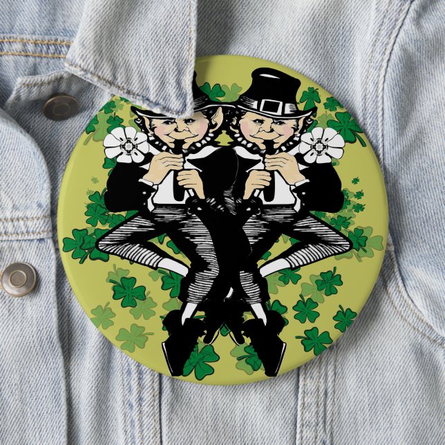 Macaron Rond 15,2 Cm Double La Chance Leprechaun (En situation)