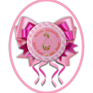 Macaron Rond 15,2 Cm Douce Fête Rose à Carreaux pour Bébé