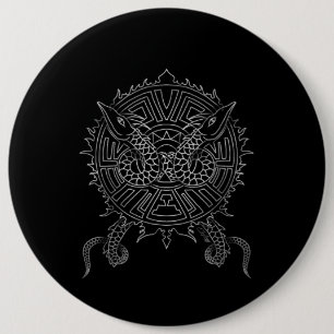 Macaron Rond 15,2 Cm Dragon Mandala Tattoo Design