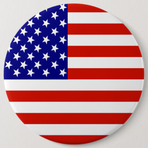 MACARON ROND 15,2 CM DRAPEAU AMÉRICAIN
