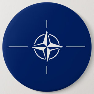 Macaron Rond 15,2 Cm Drapeau de l'OTAN