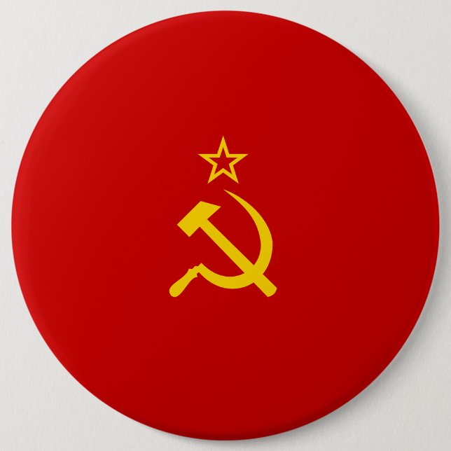 Macaron Rond 15,2 Cm drapeau de l'URSS (Devant)