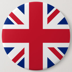 Macaron Rond 15,2 Cm Drapeau national Union Jack Royaume-Uni Angleterre