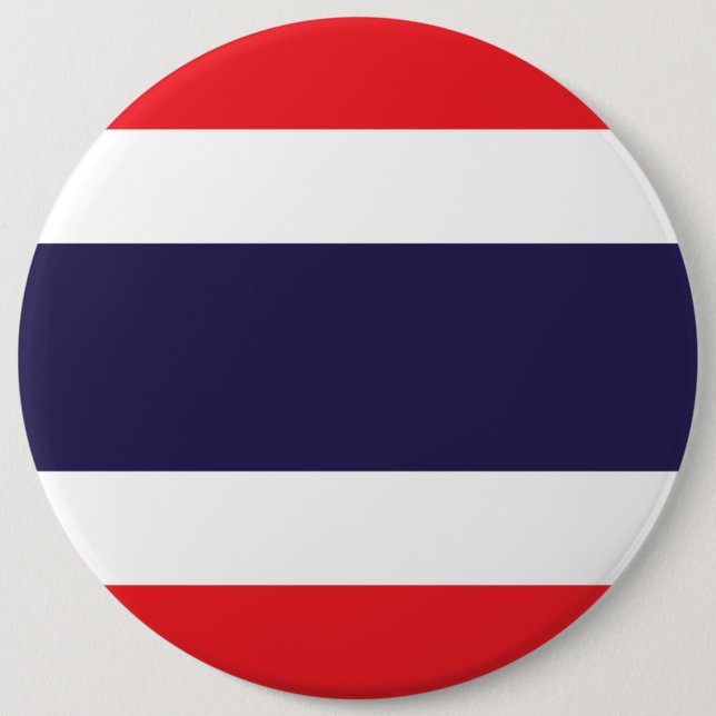 Macaron Rond 15,2 Cm Drapeau Thaïlande (Devant)