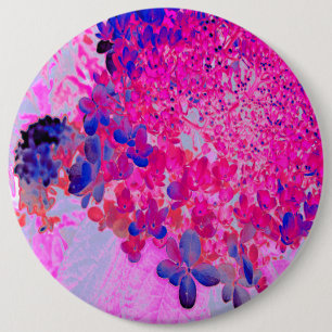 Macaron Rond 15,2 Cm Elégant Fuchsia et bleu foncé Limelight Hydrangea