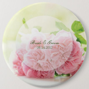 Macaron Rond 15,2 Cm Élégant Rose d'été rose Mariage