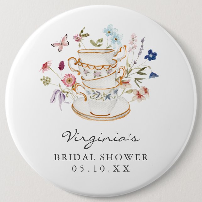 Macaron Rond 15,2 Cm Élégante Fête de Mariage (Devant)