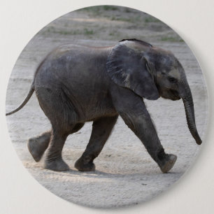 Macaron Rond 15,2 Cm Eléphant bébé doux Kibali