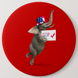 Macaron Rond 15,2 Cm Eléphant GOP
