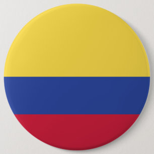 Macaron Rond 15,2 Cm Emblème du drapeau colombien
