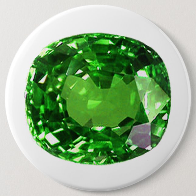 Macaron Rond 15,2 Cm Emerald Gemstone, vert (Devant)