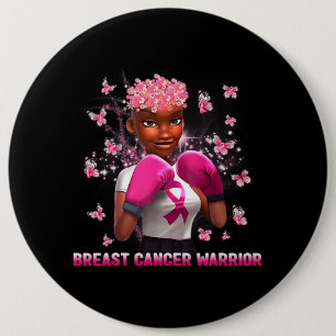 Macaron Rond 15,2 Cm En Octobre Nous Portons Rose Black Femme Cancer Du