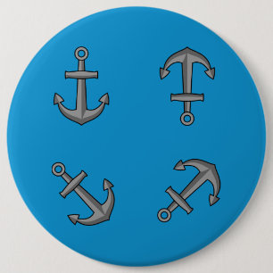 Macaron Rond 15,2 Cm Ensemble d'Ancres pour bateaux à cartons