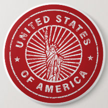 États-Unis d'Amérique Rétro Blanc Rouge