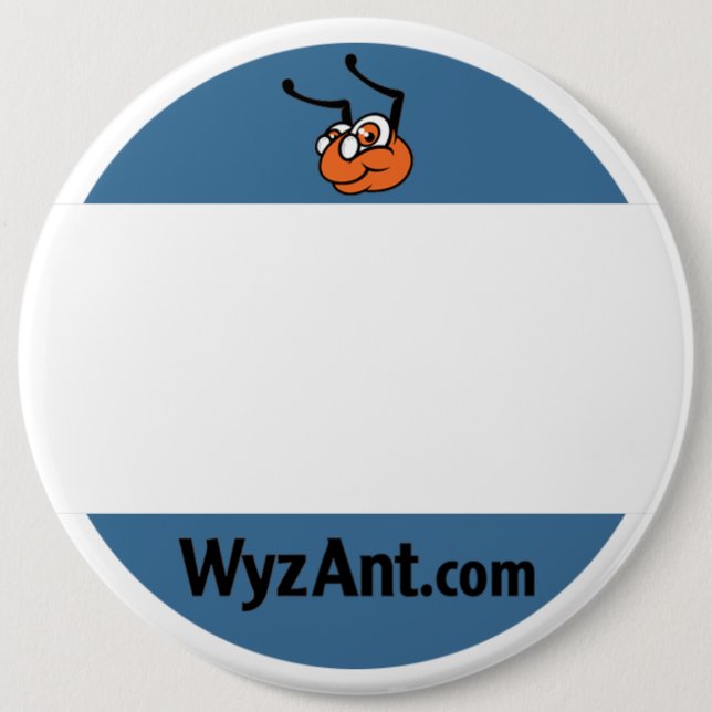 Macaron Rond 15,2 Cm Étiquette de nom de tuteur de WyzAnt (Devant)
