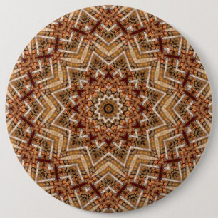 Macaron Rond 15,2 Cm Étoile Brown légère Kaleidoscope