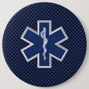 Macaron Rond 15,2 Cm Étoile de décor Médicale du secours S d'infirmi