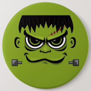 Macaron Rond 15,2 Cm Face Frankenstein Halloween