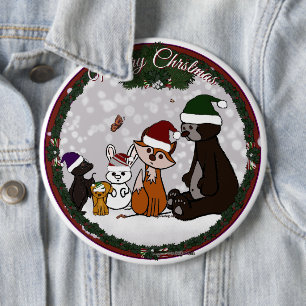 Macaron Rond 15,2 Cm Figdewdrop Joyeux Noël Bouton Rond
