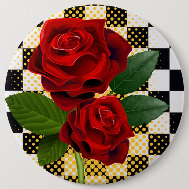 Macaron Rond 15,2 Cm fleurs (Devant)