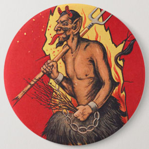 Macaron Rond 15,2 Cm Fourche de Krampus