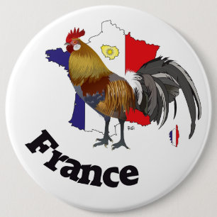 Macaron Rond 15,2 Cm Frankreich France Francia Button
