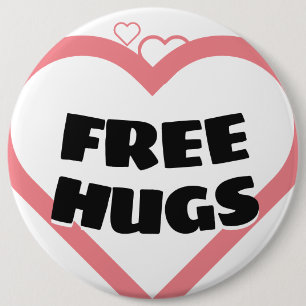 Macaron Rond 15,2 Cm Free Hugs