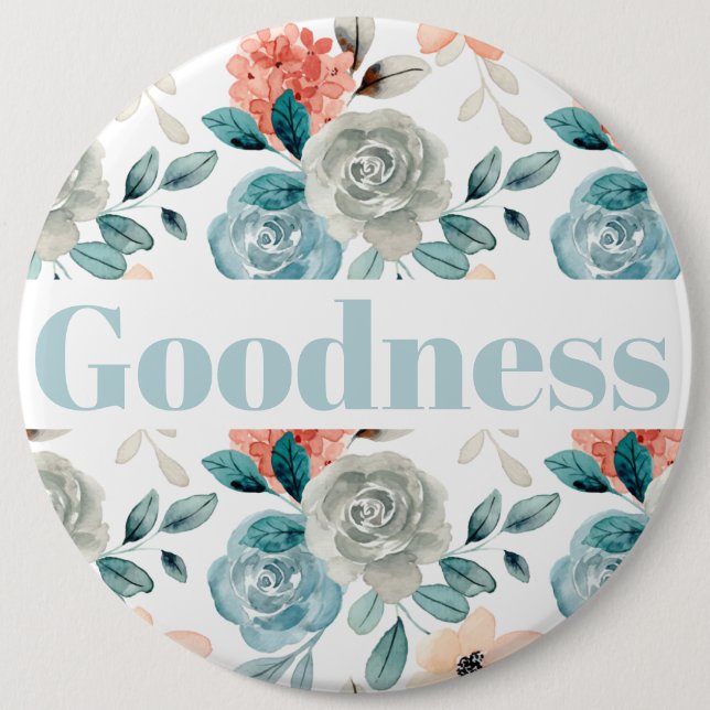 Macaron Rond 15,2 Cm Fruit de l'Esprit Bouton - Bonté (Devant)