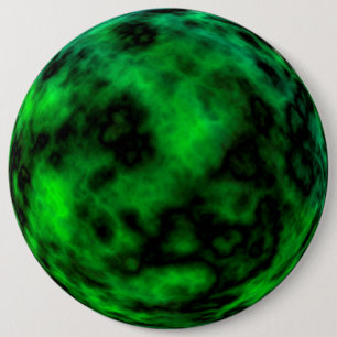 Macaron Rond 15,2 Cm Funky Neon Green Emerald Halloween Abstrait