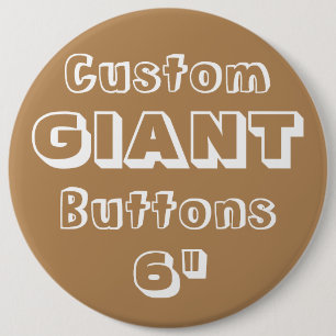 Macaron Rond 15,2 Cm Géant 6" insigne de Pin de bouton