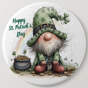 Macaron Rond 15,2 Cm Gnome de la Saint-Patrick fantaisiste