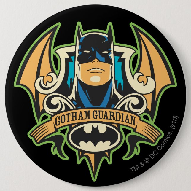 Macaron Rond 15,2 Cm Gotham Guardian (Devant)