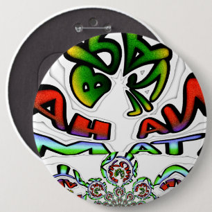 Macaron Rond 15,2 Cm Graffiti coloré Hakuna Matata