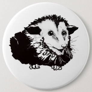 Macaron Rond 15,2 Cm Grand beau bouton d'opossum