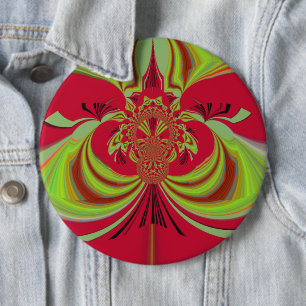 Macaron Rond 15,2 Cm Hakuna Matata red yellow design