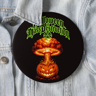 Macaron Rond 15,2 Cm Halloween de destruction massive Jack-o'-lanterne